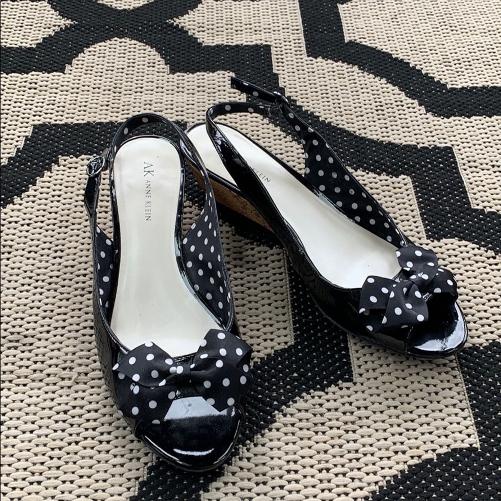 Anne Klein Pep Toe wedges